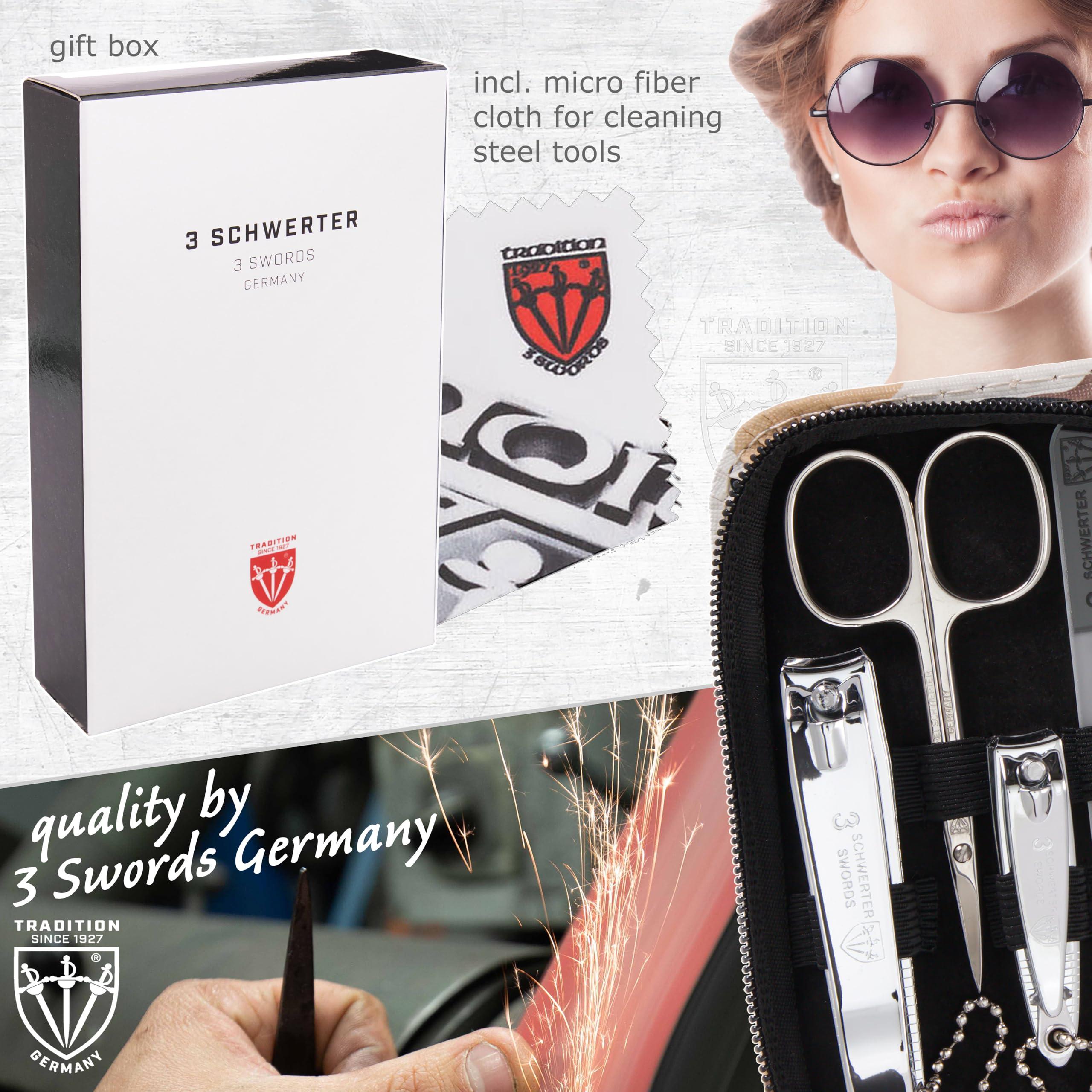 3 Swords Germany 3 Swords Germany - brand quality 8 piece manicure pedicure grooming kit set synthetic leather case camouflage - Made in Germany