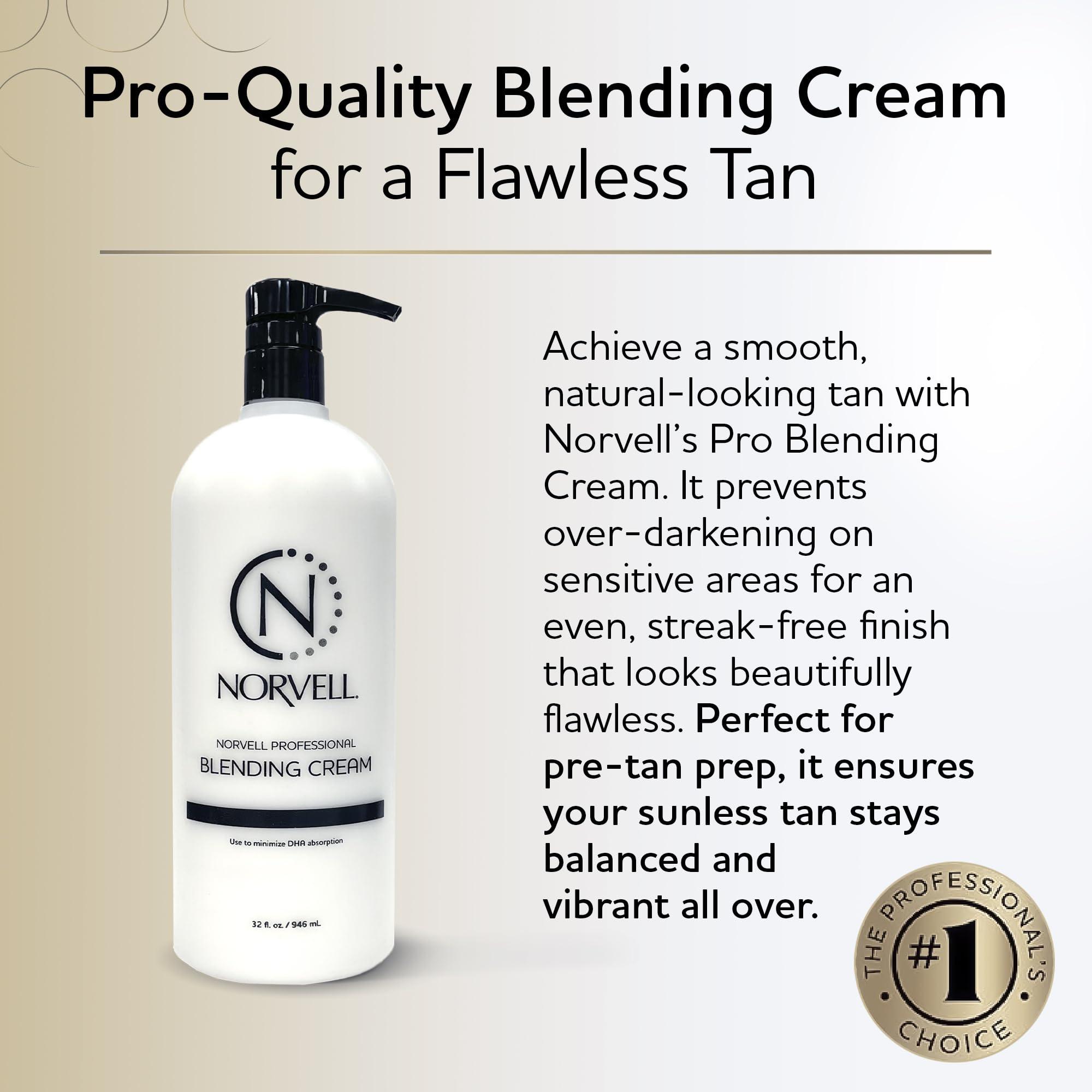 Norvell Norvell Premium Sunless Tanning Solution Bundle - Venetian, 34 Fl Oz and Pro Blending DHA Barrier Cream, 32 Fl Oz