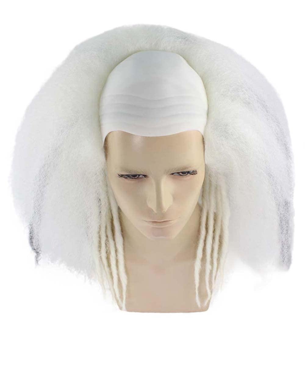 HPO Bald Clown Mens Wig White HW-636