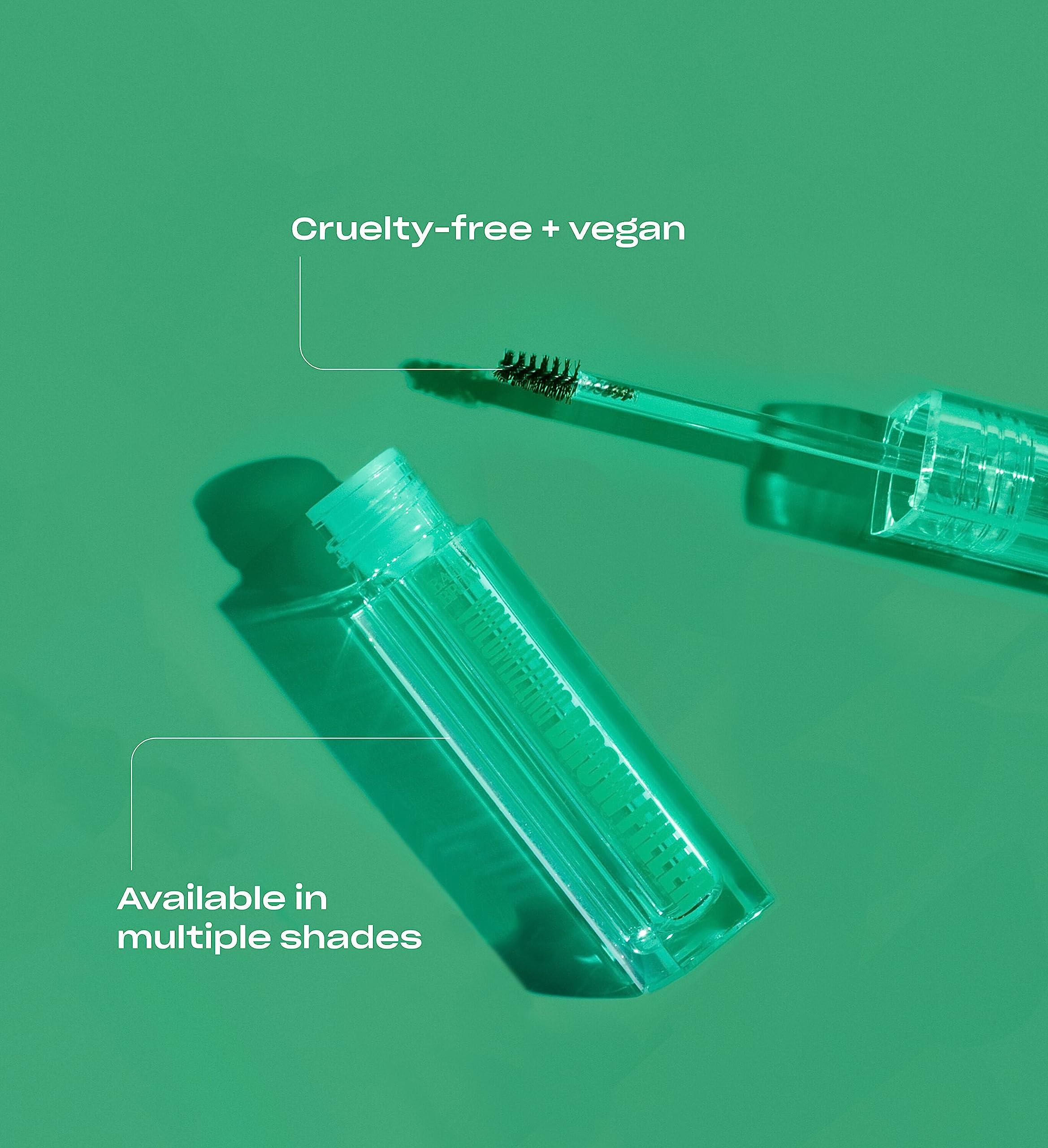 BABE ORIGINAL Babe Original Volumizing Eyebrow Filler For Thicker Brows - Tinted Brow Gel with Peptides & Biotin, Smudge Resistant Brow Mascara, Dark Brown