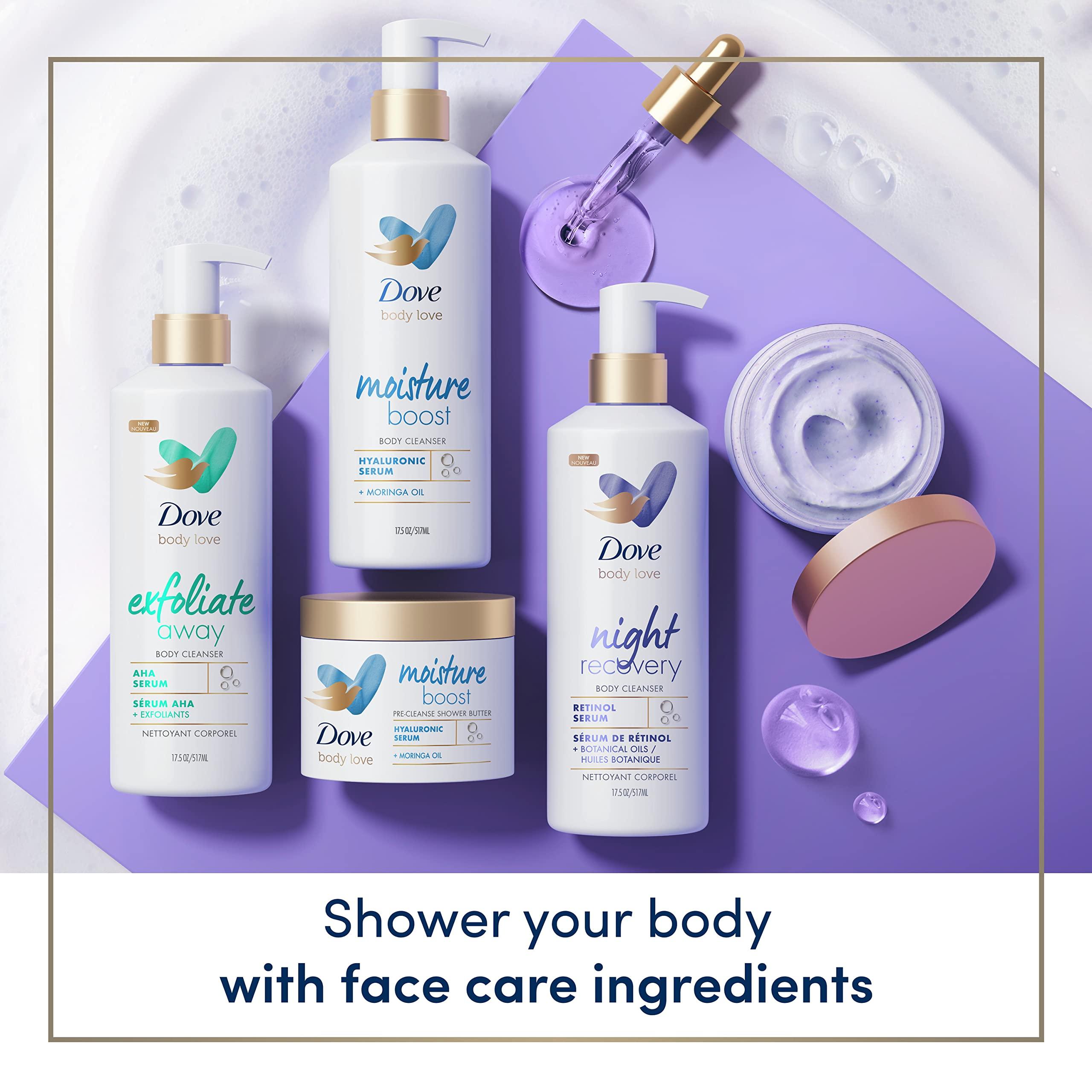 Dove Dove Body Love Body Polish Exfoliate Away 3 Count for Rough, Bumpy Skin Body Scrub with AHAs for Silky Smooth Skin 12 oz