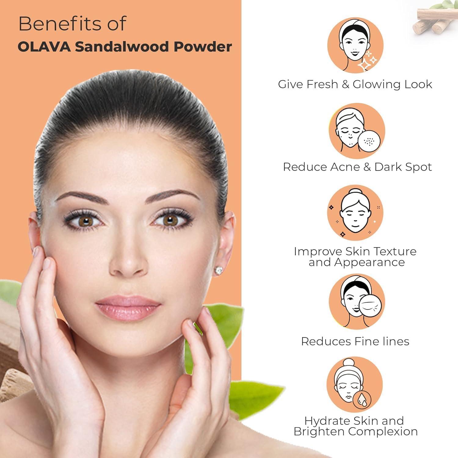 MU MU Sandalwood Powder for Face - 100% Natural & Pure Chandan Powder for Face Pack, Face Mask - Original Sandal Wood Powder for Puja - 150 gm