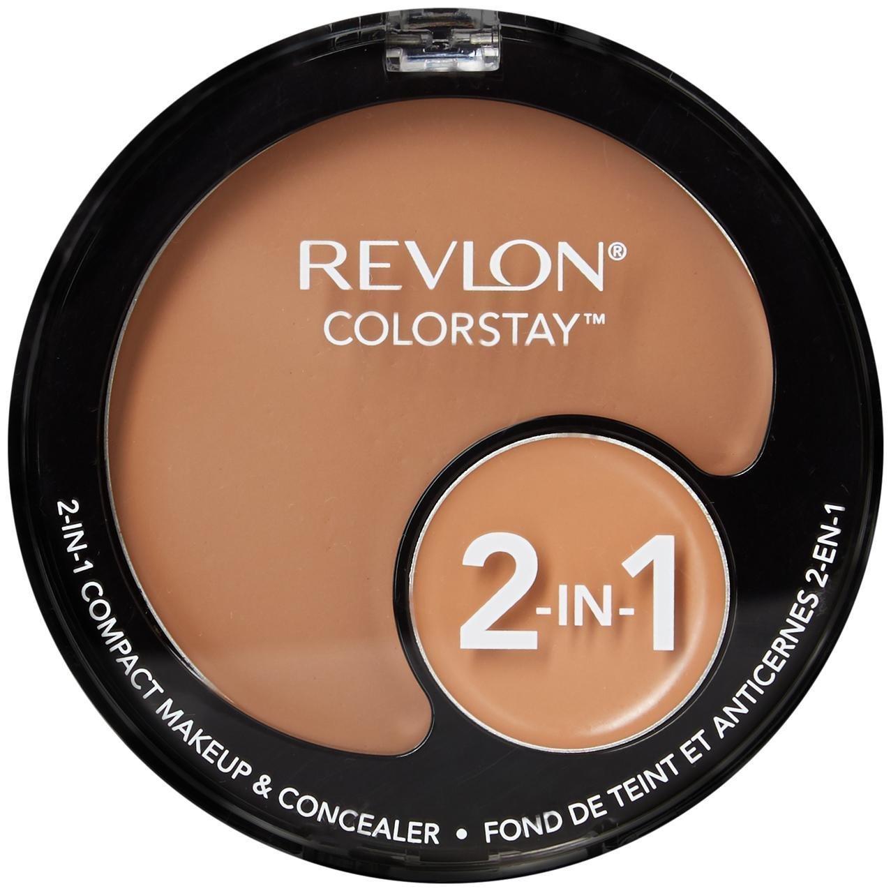 REVLON Revlon ColorStay 2-in-1 Compact Makeup & Concealer, True Beige