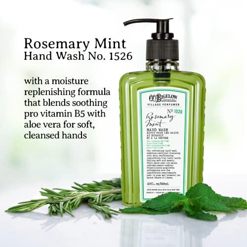 C. O. Bigelow C.O. Bigelow Hand Wash Rosemary Mint, Village Perfumer Moisturizing Hand Soap for Bathroom & Kitchen with Aloe Vera and Pro-Vitamin B5, 10 fl oz