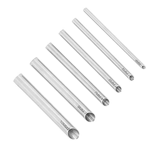 Rosvola Body Piercing Receiver Tubes, Piercing Receiving Tubes 45 Degree Angle for Lip Nails