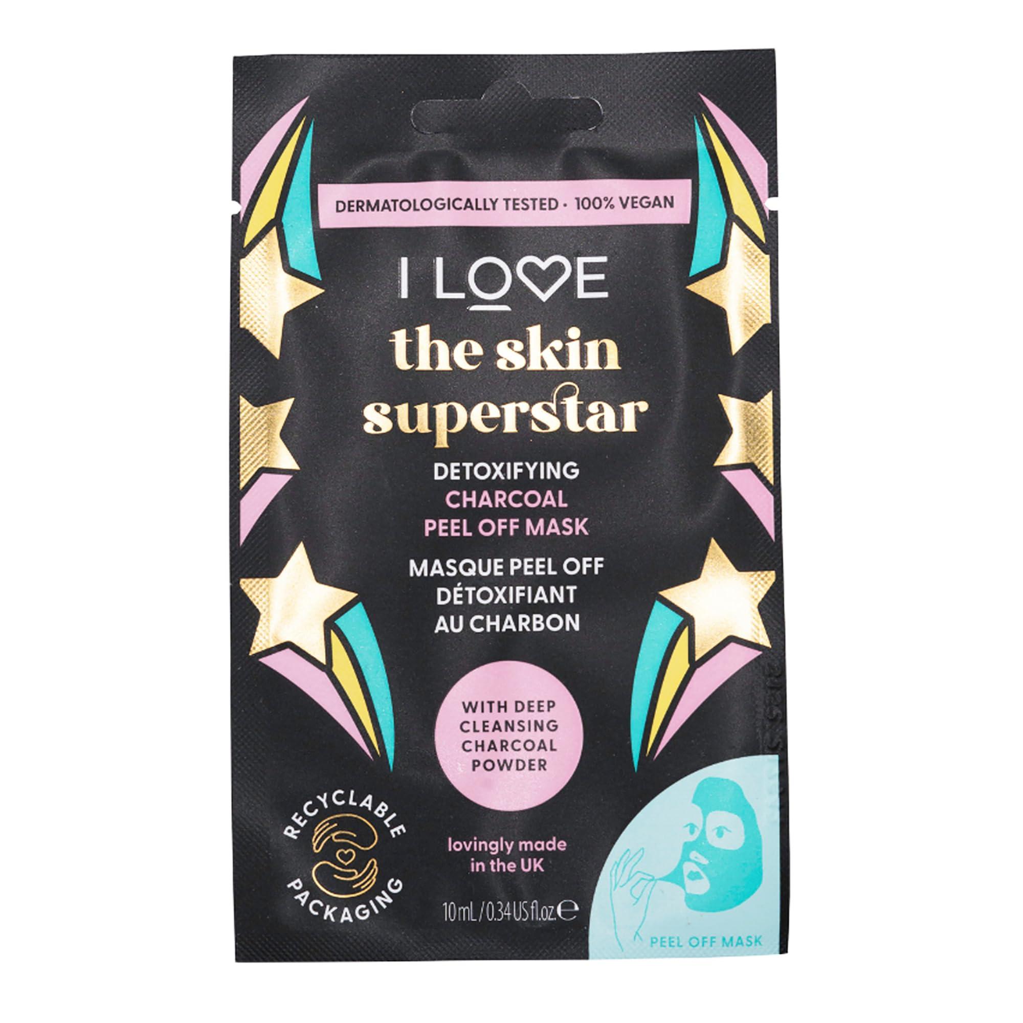 I Love I LOVE Face Time and Chills Face Masks - Facial Mask Self Care Kit - Peel of Mask, Mud Mask, and Cream Mask Selections - Soothing and Hydrating - 4 pc