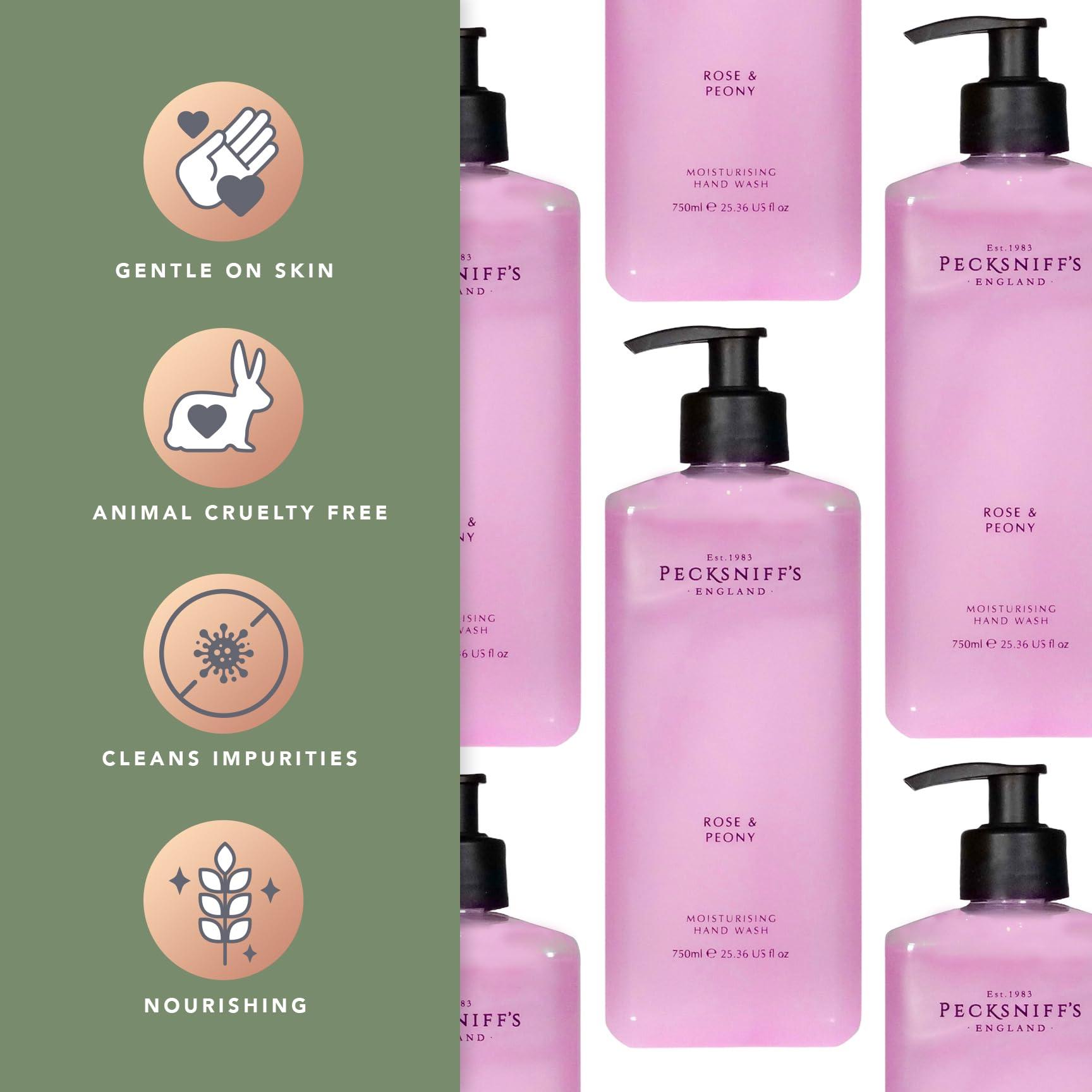 Pecksniff\'s Pecksniff\'s Classic 750ml Hand Wash Rose & Peony