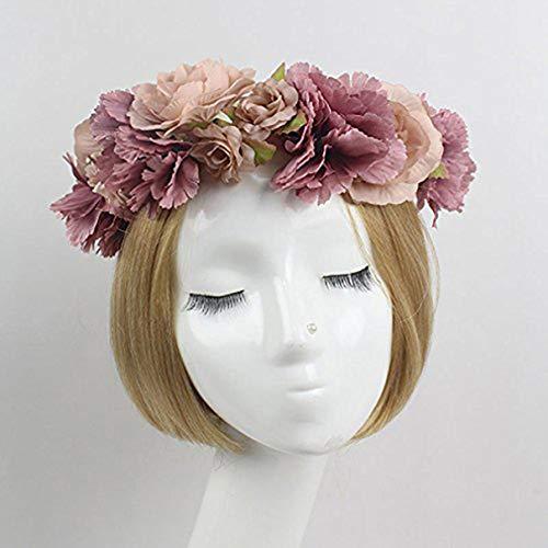 Homoyoyo Homoyoyo Flower Headpiece Flower Headbands for Wedding Flower Headband Flower Wreath Bridal Headpieces Flower Crowns Head Bands for Women\'s Hair Floral Garland Crown Lily Bulk Bridesmaid