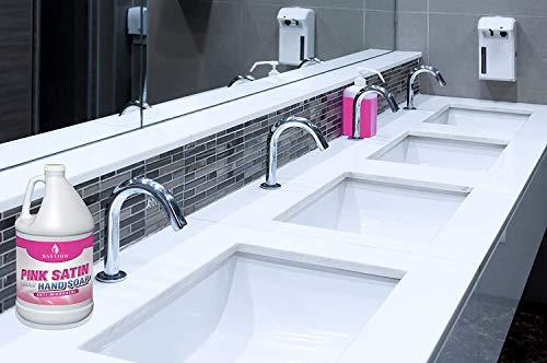 Bastion Antimicrobial Hand Soap: Silky Pink Lotion Liquid Hand Wash -Bulk One Gallon (128 oz) Refill Jug. PH Balanced Ultra-Strength. Made In USA (One Gallon)