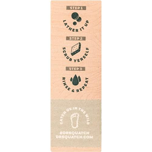 Dr. Squatch DR SQUATCH All Natural Bar Soap for Men with Medium Grit - Birchwood Breeze 5 Ounce (Pack of 1)