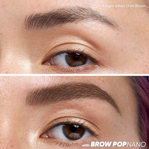 Kosas Kosas Brow Pop Nano - Ultra-Fine 1mm Brow Pencil Precision Tip - Natural-Looking Eyebrows with Finest Hairlike Stroke - All Day Wear, Hypoallergenic, Safe for Sensitive Skin - Dark Brown