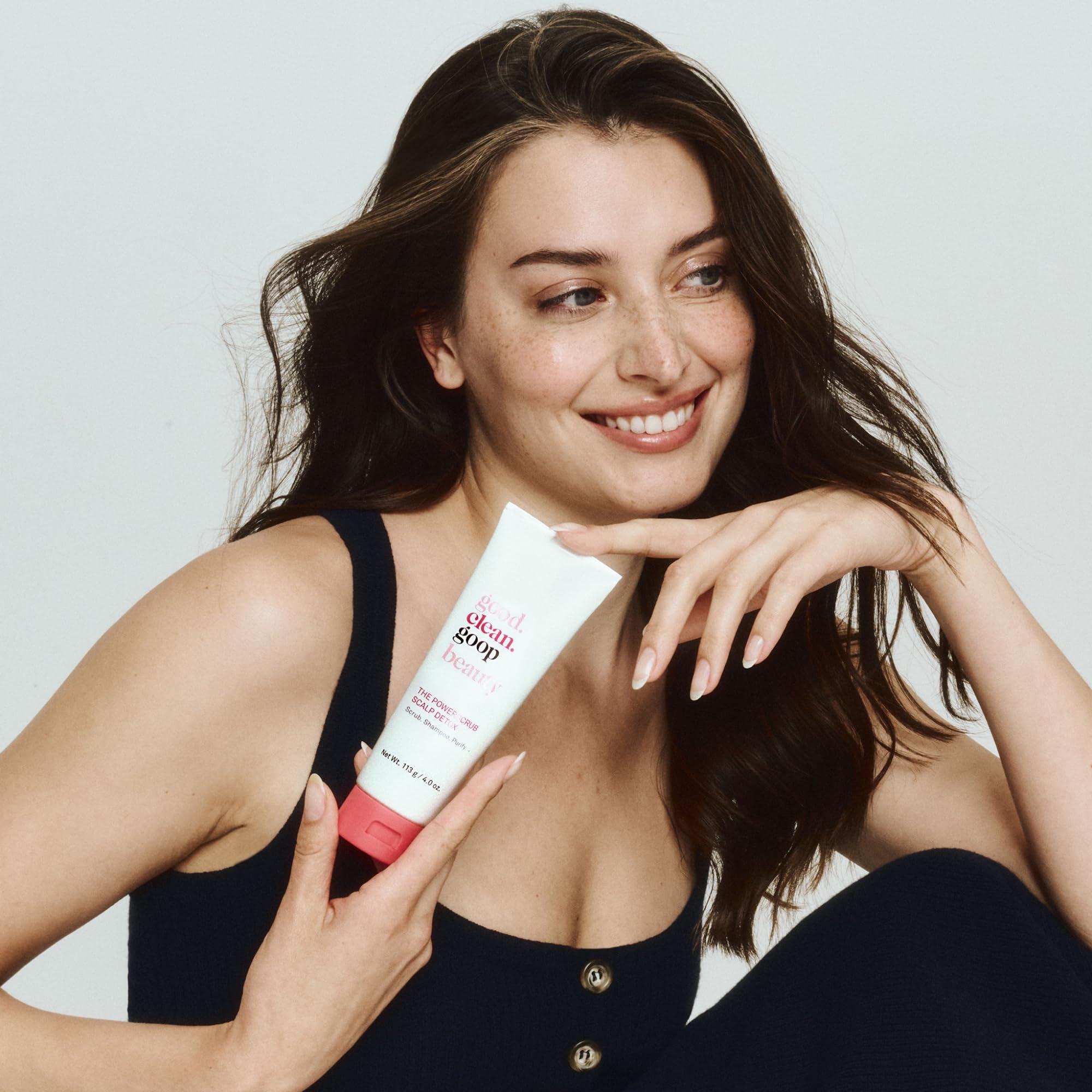 good.clean.goop good.clean.goop beauty The Body Facial Exfoliating Scrub & The Powerscrub Scalp Detox | 5 oz Body Exfoliant & Cleanser for Glowing Skin | 4 fl oz Clarifying Shampoo to Detoxify Hair and Scalp