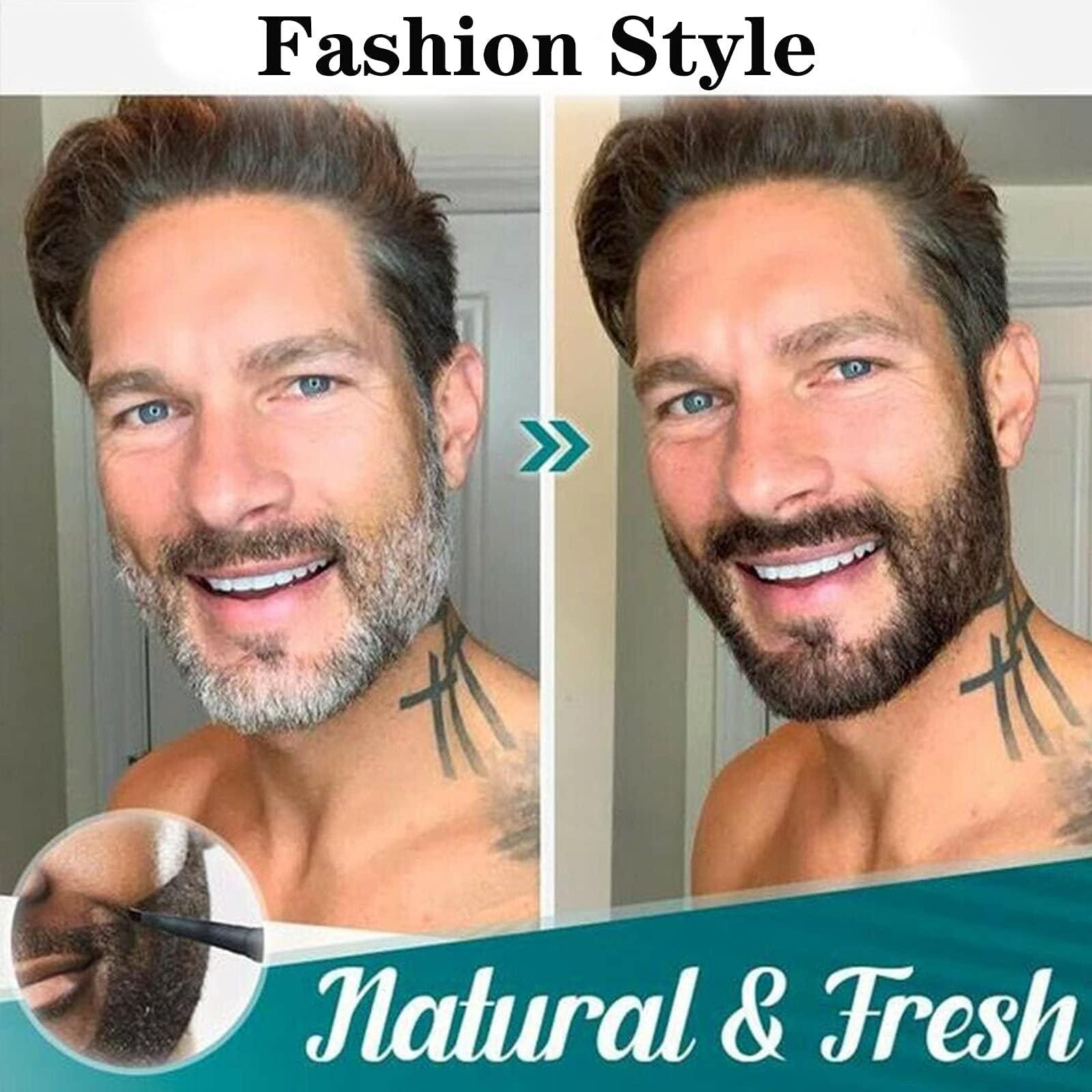 Generic Generic 4 Points Multi-used Pen, 4 Points Multi-used Pen Beard, Suertemall Beard Filler, 4 Tip Brow Waterproof, 4 Tip Brow Pen, Long Lasting, Creates Natural Looking (3 Red brown)