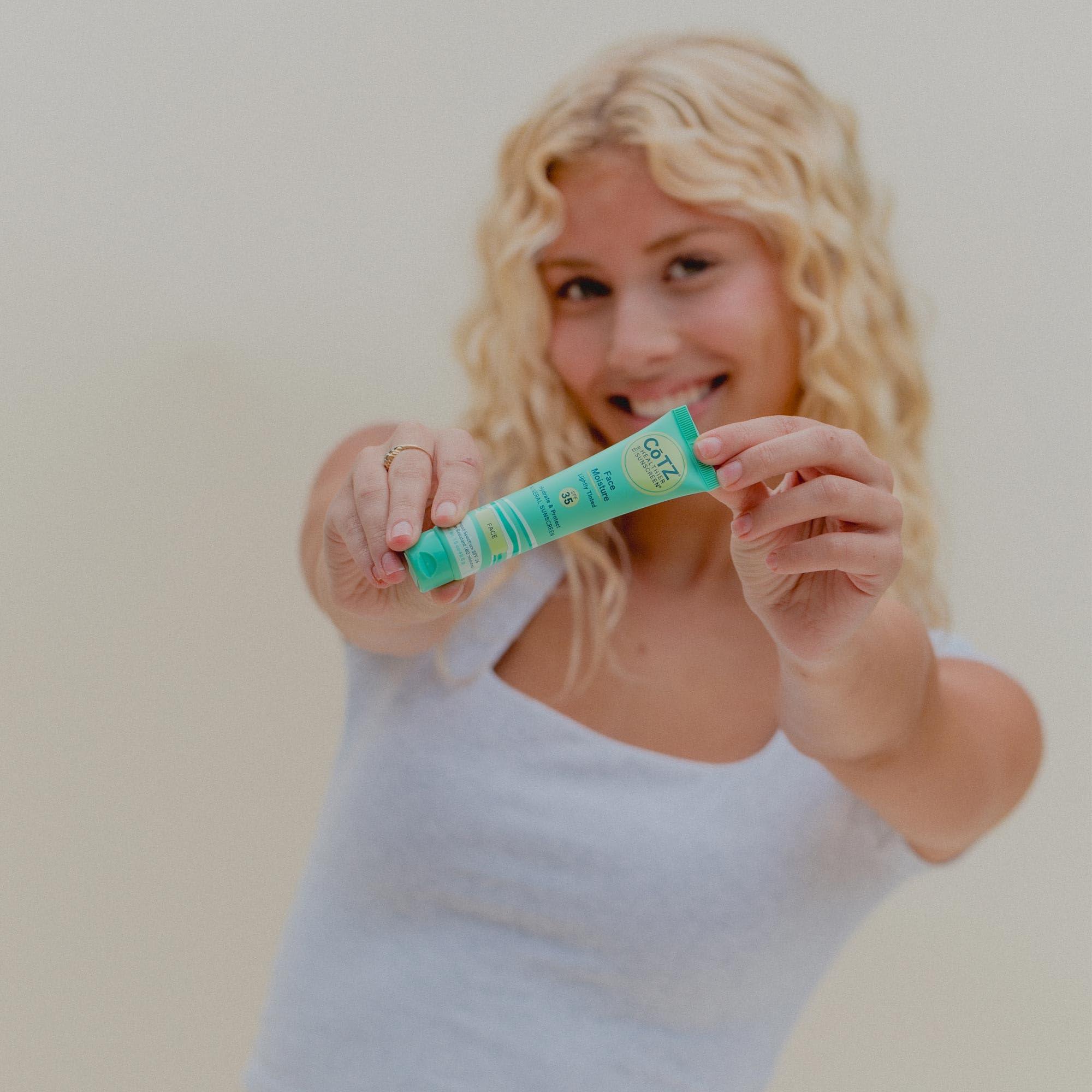 CoTZ CoTZ Face Moisture Lightly Tinted Mineral Sunscreen Broad Spectrum SPF 35; 1.5 oz / 42.5 g