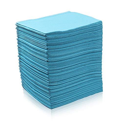 Autdor BoChang Dental Bibs 125 Pcs Lap Cloths Disposable Waterproof Tattoo Bibs Tattoo Table Covers Clean Pad/Patient Bibs