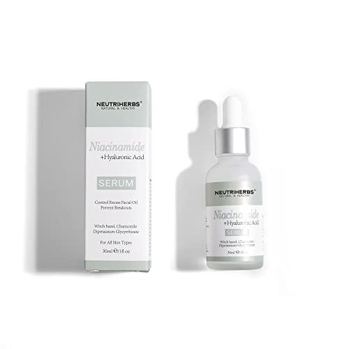 Neutriherbs Neutriherbs 4% Niacinamide Serum for Face the Ordinary + HA,Effectively Work to Control Excess Facial Oil, Minimize the Pores and Prevent Breakouts, Best Niacinamide Serum For Oily Skin