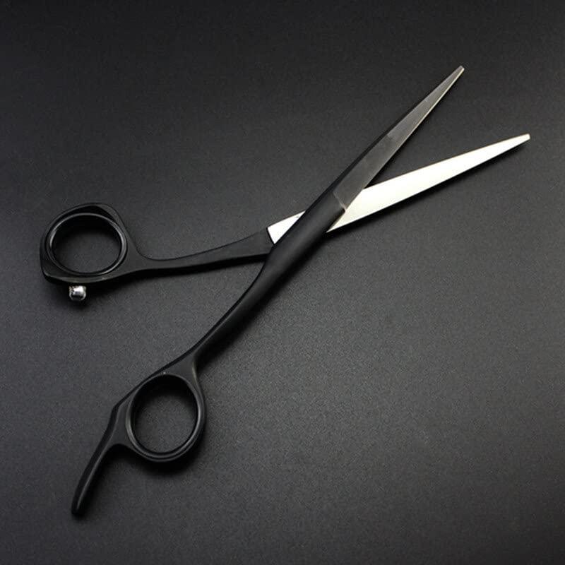 SKipdr Barber Scissors Hair Cutting Scissors, 6 Inch Professional 440 Steel Black Hair Scissors Cutting Barber Haircut Scissor Shears Hairdressing Scissors