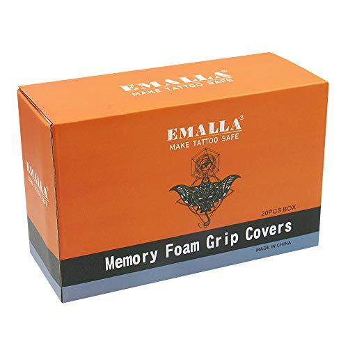 Autdor Autdor Tattoo Grip Cover - 20Pcs Memory Foam Tattoo Grip Covers 22mm Tattoo Bandages Wrap Tattoo Machine Grip Handle Holder Cover for Any Stainless Steel &Disposable Tattoo Tube Grips,Tattoo Supply