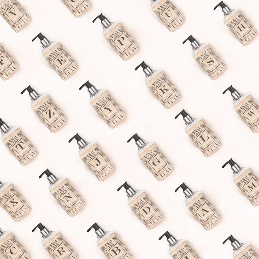 Brev Soap Co. Monogrammed Luxury Liquid Hand Soap | Choose from Letters A to Z | Citrus Bloom Scent | Personalized Foaming Liquid Hand Wash for Bathroom & Kitchen |12 oz - Letter Y