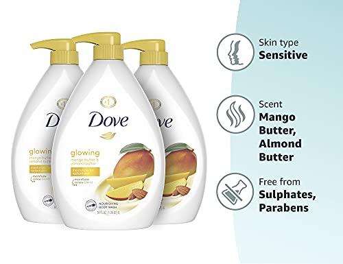 Dove Dove Body Wash to Revitalize and Refresh Skin Mango Butter and Almond Butter Effectively Washes Away Bacteria While Nourishing Your Skin 34 oz 3 Count