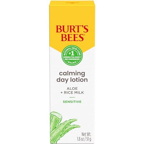 Burt's Bees Burt's Bees Calming Day Face Lotion With Aloe and Rice Milk, Soothing Face Lotion for Sensitive Skin, 98.9 Percent Natural Origin Skin Care, 1.8 oz. Bottle