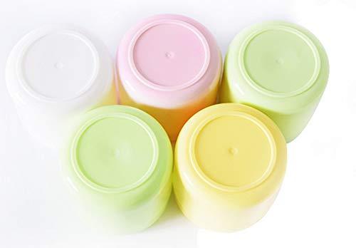 XINGZI 3Pcs 150ml/5oz Yellow PS Empty Refillable Leakproof Cosmetic Jars with Liners Dome Lid Facial Body Cream Pots Tins Boxes Cases Containers Dispense Sample Bottle for Cosmetic Cream Lotion Storage