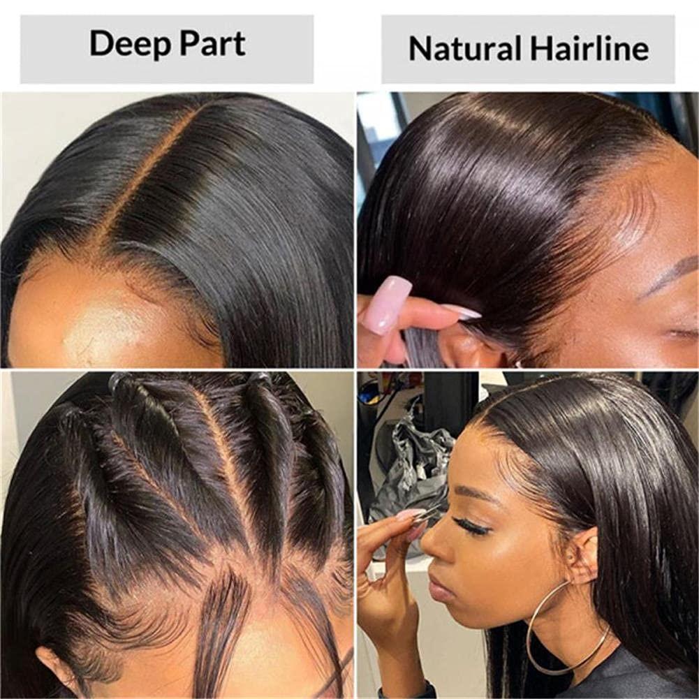 Ali Pearl Ali Pearl Straight 13x4 Lace Front Wigs Human Hair Pre Plucked For Black Women Brazilian Virgin Lace Wig Long Straight Glueless Lace Frontal Wigs 180% Density (16inch)