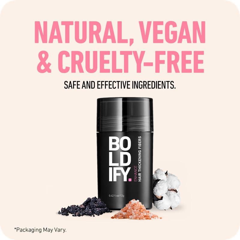 Boldify BOLDIFY Hair Fibers (28g) - Fill In Thinning and Fine Hair for an Instantly Fuller, Thicker Look - 14 Shades for Women & Men - White