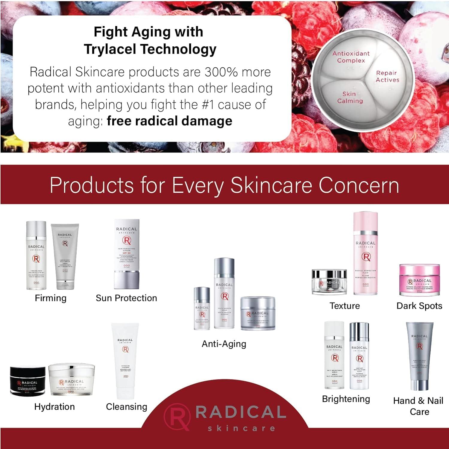 Radical Skincare Radical Skincare Advanced Peptide Serum - Repairs and Smooths Skin to Reduce the Appearance of Wrinkles & Boosts Elasticity - For All Skin Types - Paraben Free - Assured Results (1 Fl Oz)