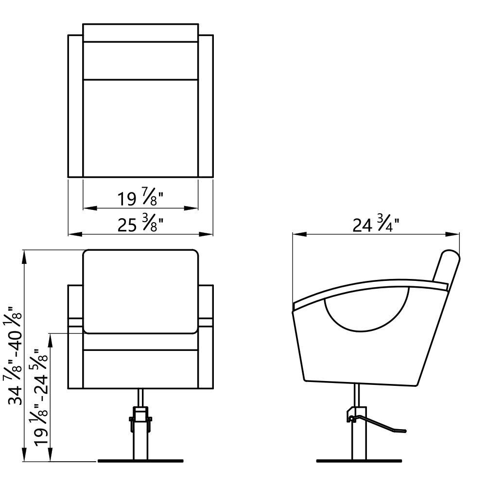 Dir Dir Salon Styling Chair European Design Salon Hydraulic Beauty Chair Bello