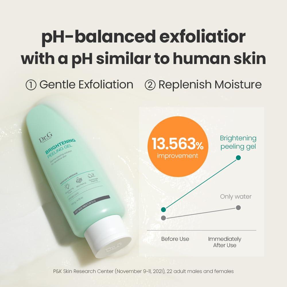 Dr.G Dr.G Korean Derma Peeling Gel, 120ml - Facial Peeling Gel For Face, Exfoliating Gel For Face, Face Exfoliator, Korean Skin Care, Korean Skincare, Korean Beauty Products, Kbeauty, K Beauty Skincare