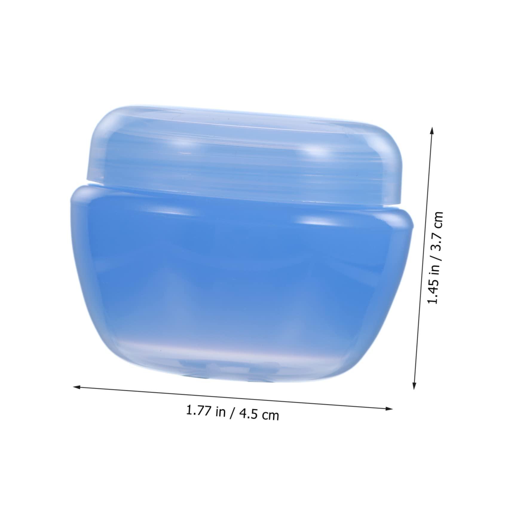 CANIGHT CANIGHT 12pcs Plastic Cream & Milk Box Cream Jars with Lids Cosmetic Cream Containers Platic Round Pot Jars Containers with Lids Makeup Containers Creme Makeup Cosmetic Containers Blue