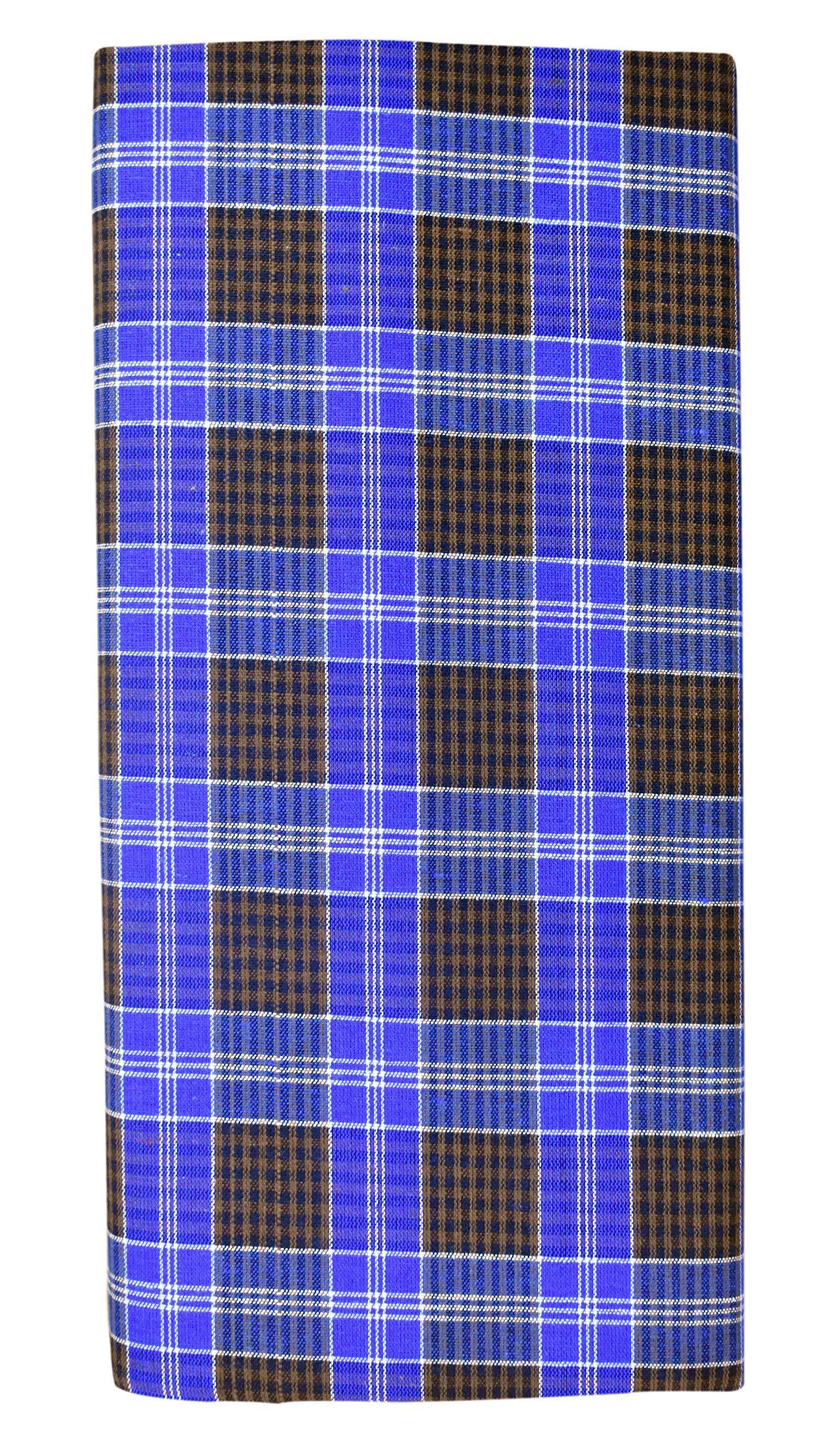 PG COUTURE PG COUTURE Stitched LUNGI // Closed LUNGI Cotton lungies for Men (Multi-Coloured Pack of 4)|| Assorted Checks_2 Meter