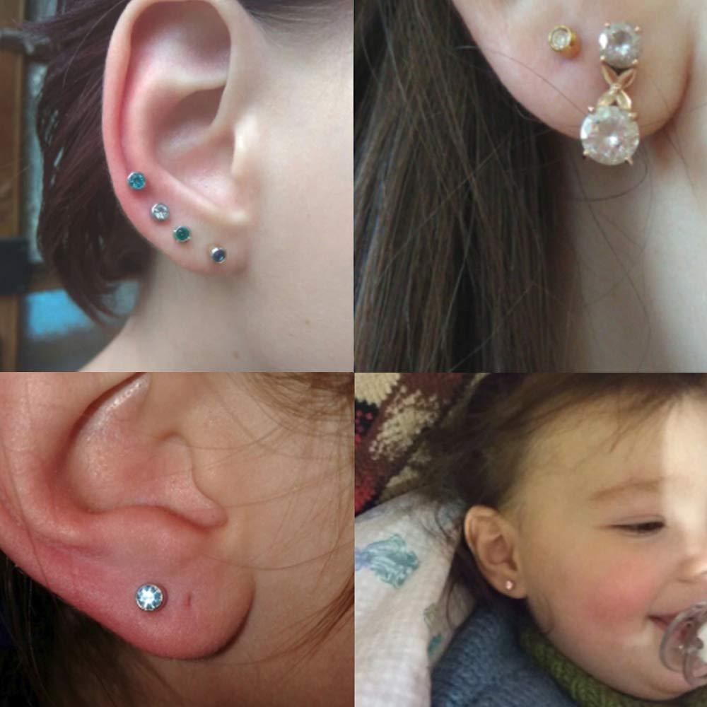 prgislew prgislew Nose Piercing Gun Self Nose Piercing Kit Unit Safety Disposable Nose Piercing Gun with Nose Stud Piercing Kit Tool for Cartilage Piercing Gun Piercing Jewelry(6pcs)