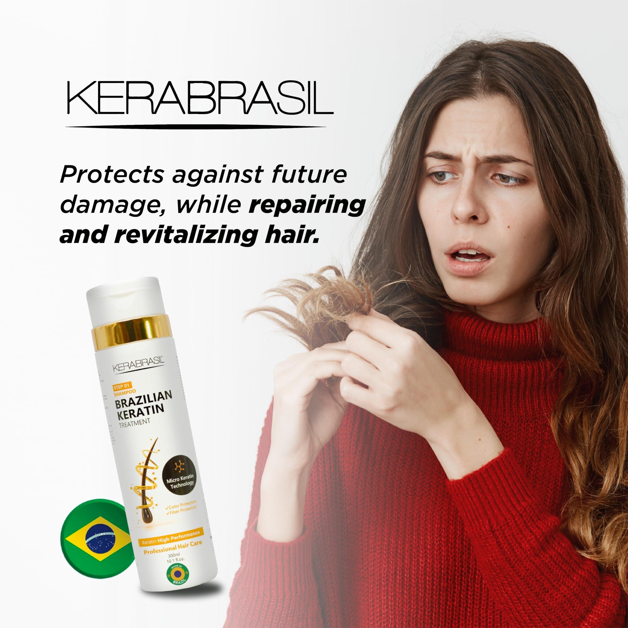 Kerabrasil Kerabrasil Brazilian Keratin Treatment - Deep Repair & Strengthening for Damaged, Frizzy Hair | Smooth & Manageable Locks | Gentle Cleansing, Perfect for Chemically-Treated Hair (Conditioner)