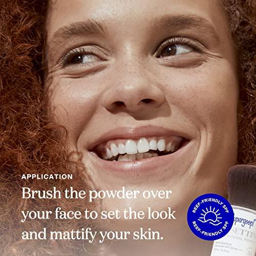 Supergoop! Supergoop! (Re)setting 100% Mineral Powder, Light - 0.15 oz - Makeup Setting Powder + Broad Spectrum SPF 35 PA+++ Sunscreen - With Ceramides, Olive Glycerides & Coated Silica Spheres