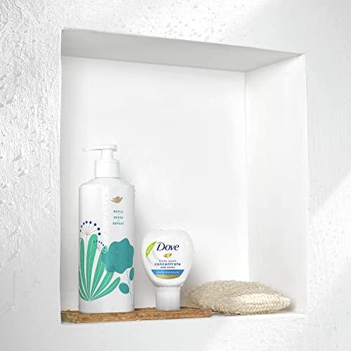 Dove Dove Concentrate Refill and 100 percent Recycled Reusable Bottle for Instantly Soft Skin Daily Moisture Starter Kit for Lasting Nourishment Body Care 4 Fl oz (makes 16 Fl oz)