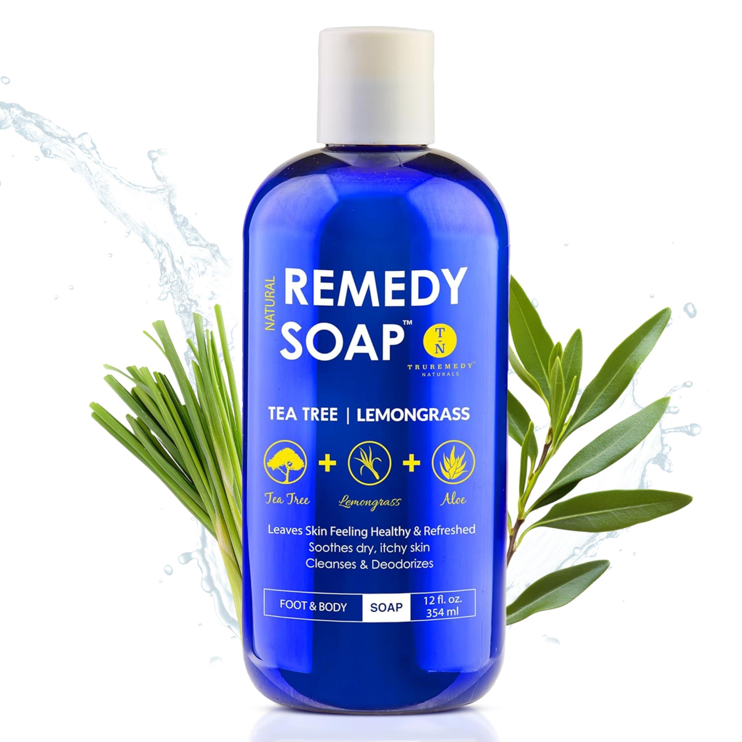 Truremedy Naturals Truremedy Naturals Tea Tree Oil and Lemongrass Body Wash - Body Wash and Helps Skin Irritations - Tea Tree and Lemongrass Soap Body Wash (1 pk, 12 oz)