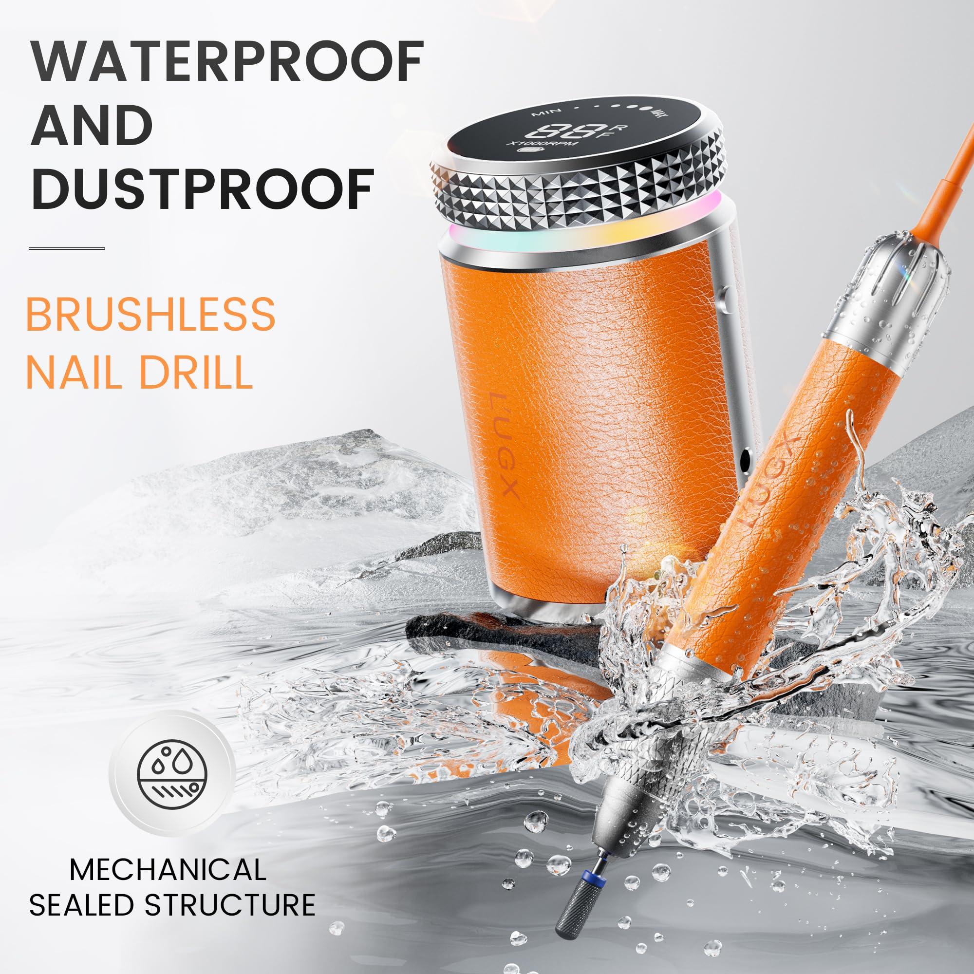 L'UGX L'UGX Waterproof Nail Drill and Rechargeable Nail Dust Collector