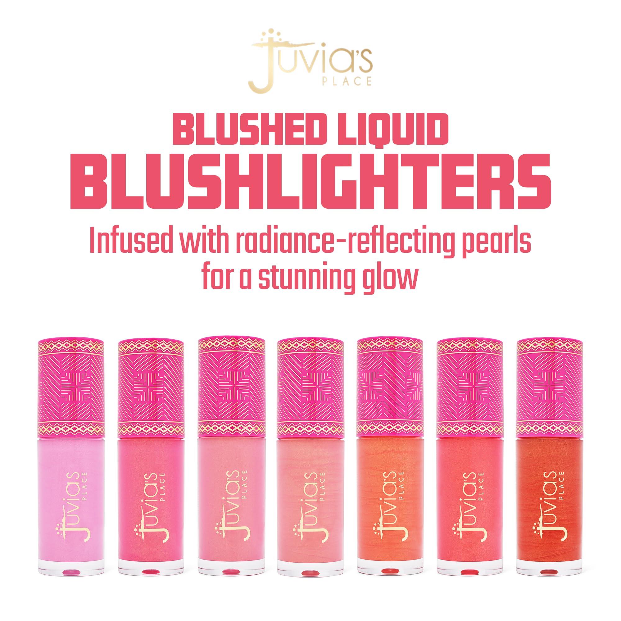Juvia\'s Place Juvia\'s Place Blushed Liquid BlushLighter Rose Glow - Liquid Blush for Cheeks with Luminous Glow, Long-Wearing, Buildable & Highly-Pigmented Makeup Blush, Easy to Blend Liquid Blush
