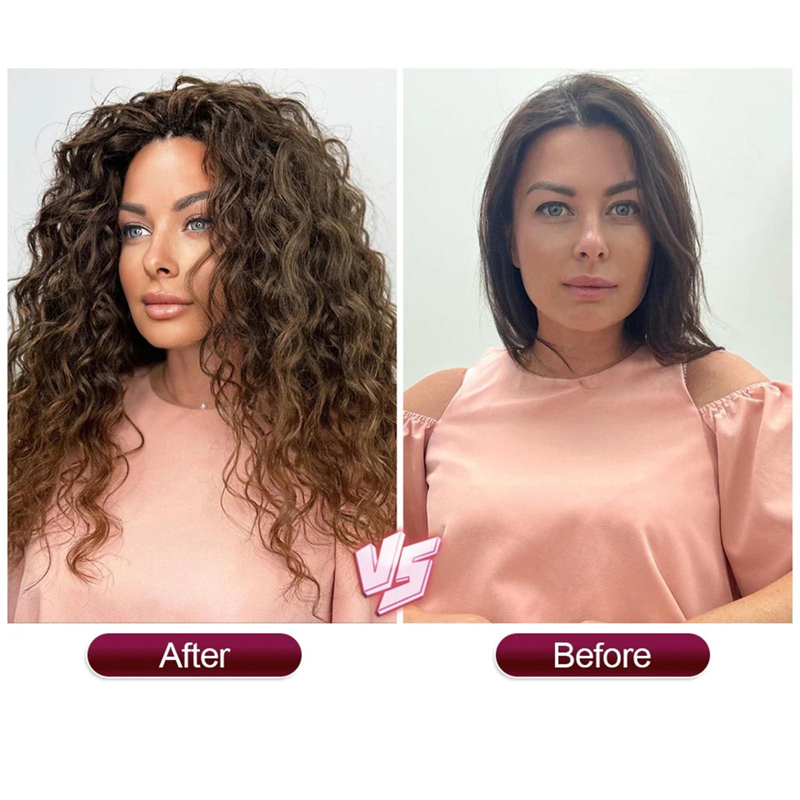 Generic Deep Wavy Twist Crochet Hair Curls Water Wave Crochet Braids Synthetic Curly Braiding Hair Extensions For Women P1B30 18Inch#5Pcs/Lot