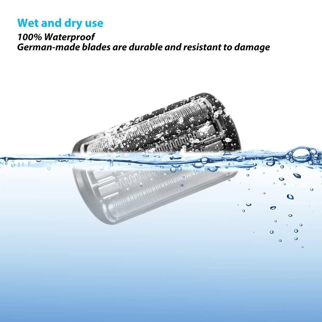 Gxcdizx 92B 92S 92M Electric Shaver Head Replacement for all Braun 9 Series Razors, Including 9290cc 9291cc 9370cc 9296cc etc. (Black)