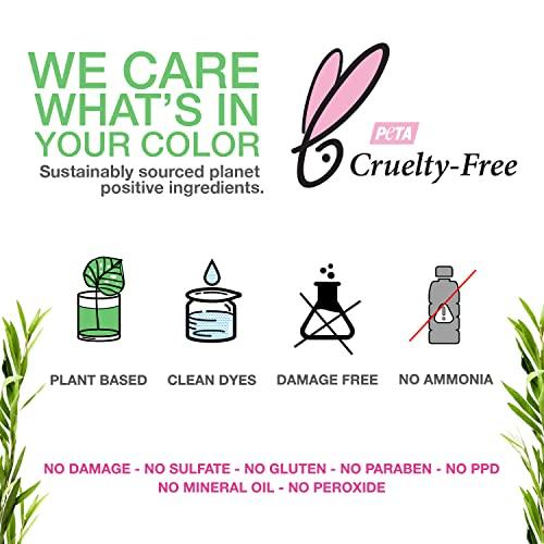 NO FADE FRESH NO FADE FRESH Bond Rebuilding Semi-Permanent Direct Dye High Color Depositing Shampoo and Conditioner Set - Enhances and Maintains Brown Color in Hair - Plant-Based, Prevents Fading - 8 Count