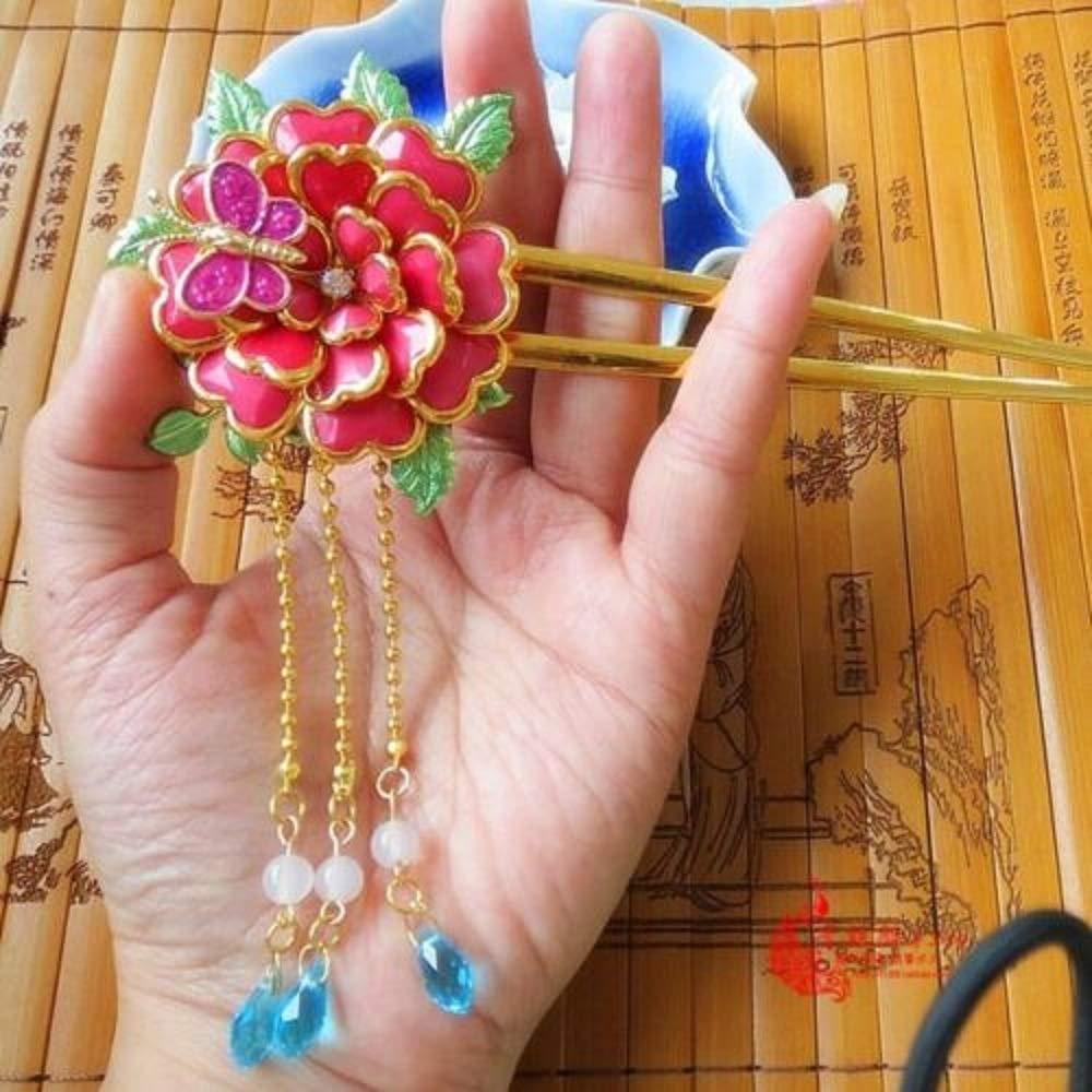 GK-O GK-O Anime Akatsuki no Yona Handmade Cosplay Hairpin Hair Clips Costume Hair Accessory