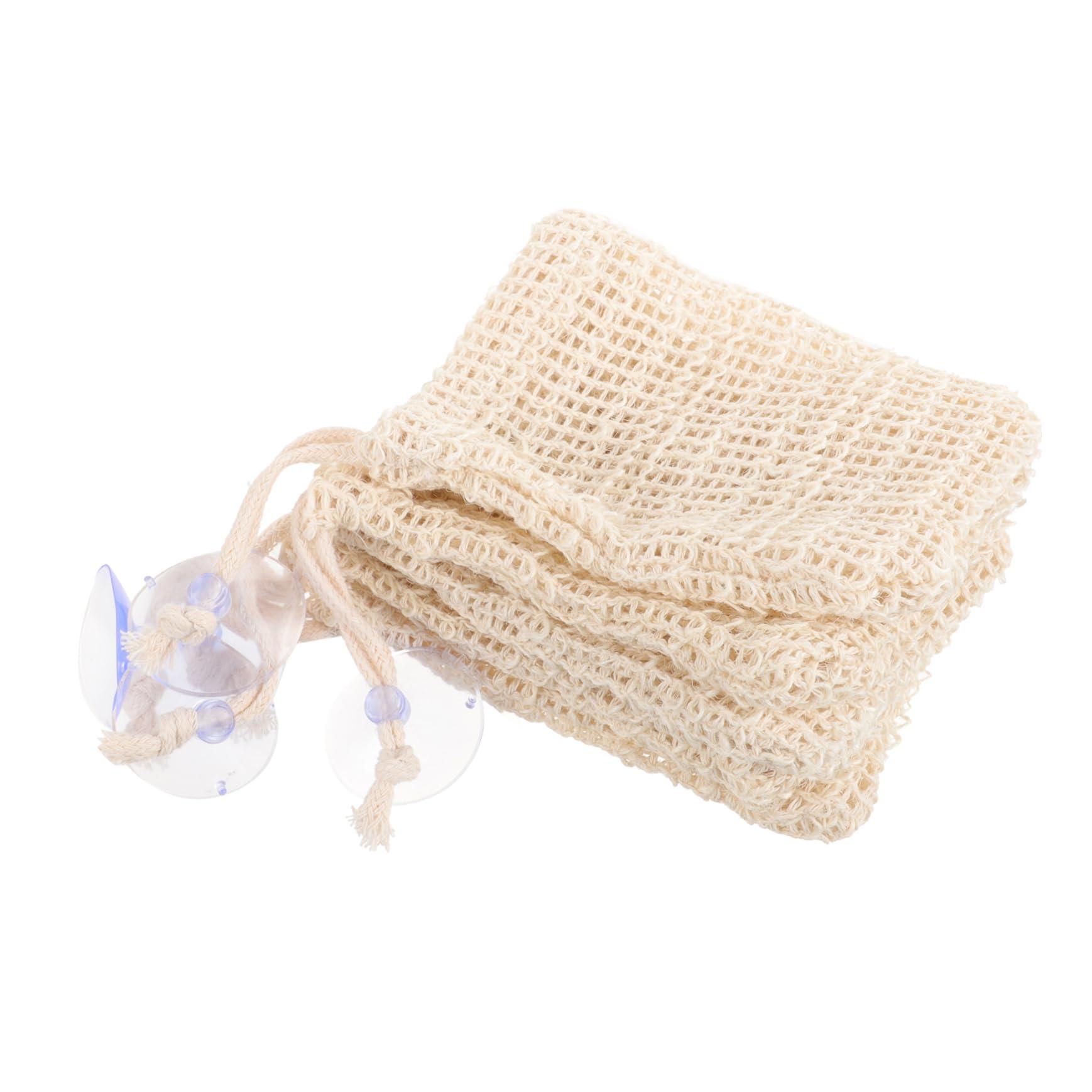 NOLITOY NOLITOY Loofah Holder Travel Pouch 20 Pcs Net Scrubber Soap African Net Sponge Suction Cups for Body Scrub Pouch Foaming Pouch Foam Loofahs Travel Mug Self Made Cotton Linen