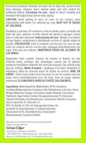 GREAT CLIPS GREAT CLIPS Solutions Boosting Blowout Cream, 6oz | Boosts Body & Fullness |Perfect Blow Dry Prep Hair Product | Extends your Blowout