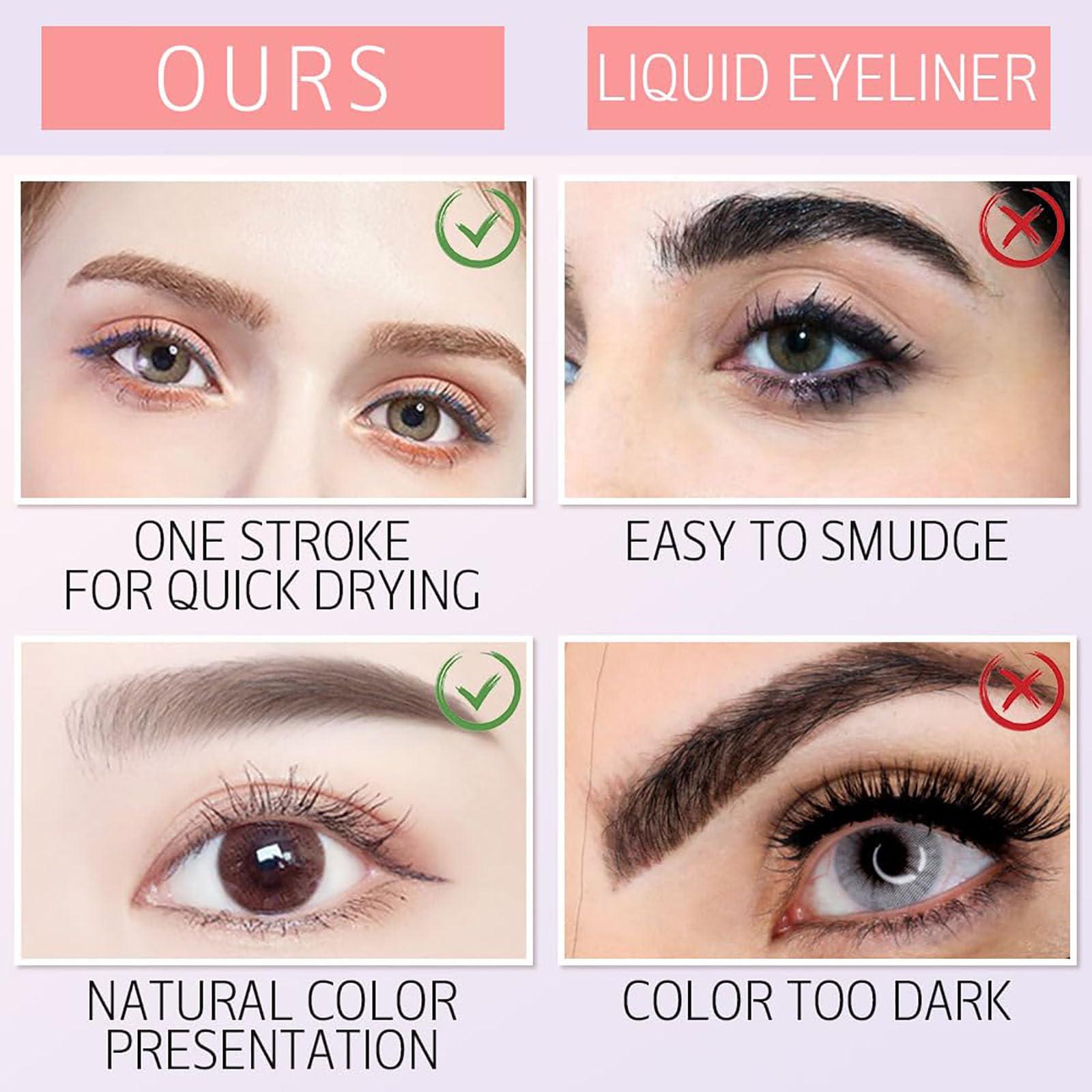 Generic Lightsbetter Waterproof Brow Pen, Lightsbetter Microblading Eyebrow Pencil, Lights Better Waterproof Eyebrow Pen, Waterproof Microblading Eyebrow Pen 4 Fork Tip (02+03+04)