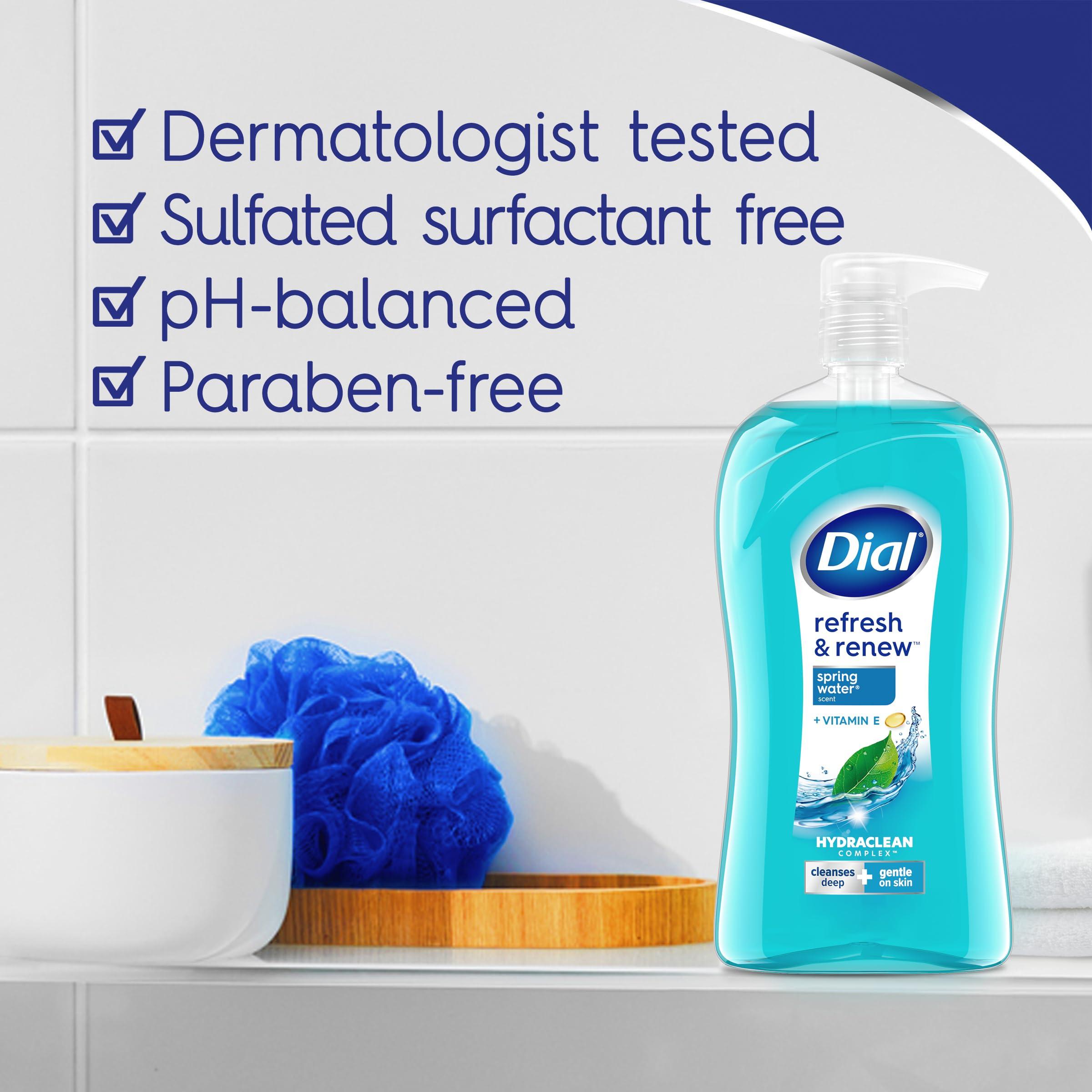 Dial Dial Body Wash, Refresh & Renew Spring Water, 32 fl oz