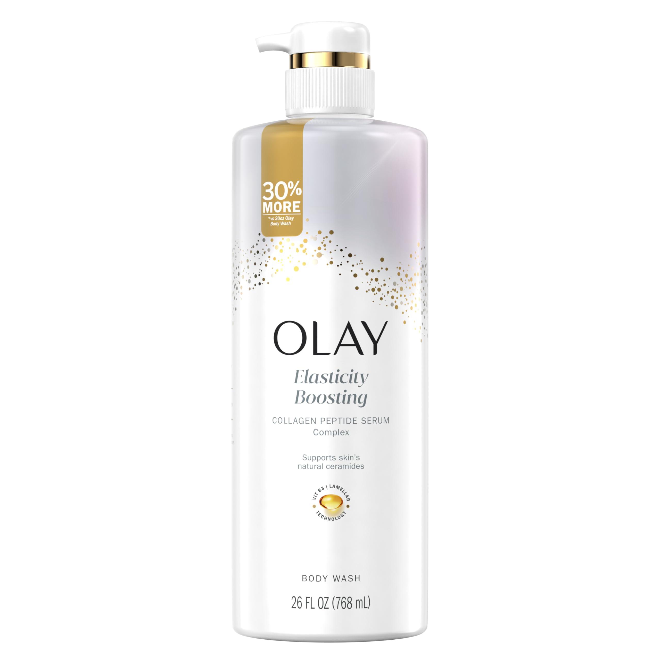 Olay Olay Cleansing & Firming Body Wash for Women with Vitamin B3 and Collagen, Younger & Healthier Looking Skin, Fast Absorbing Formula, 26 fl oz