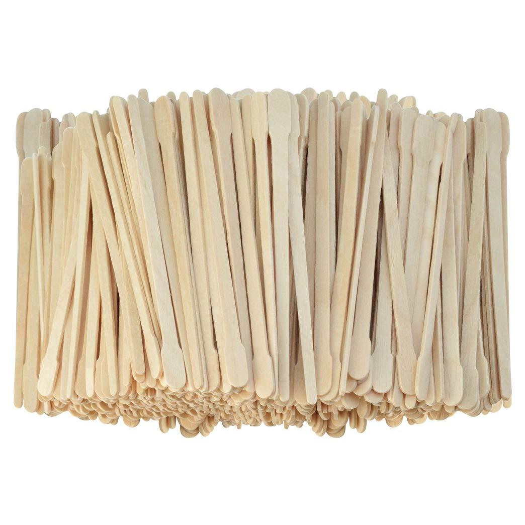 Tayfremn 1000pcs Wax Wood Sticks, Waxing Applicators for Hair, Body, Eyebrow and Nose Removal